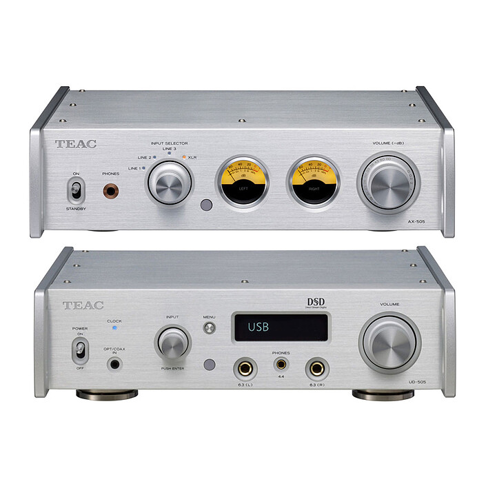 Teac AX-505 Silver + UD-505 Silver