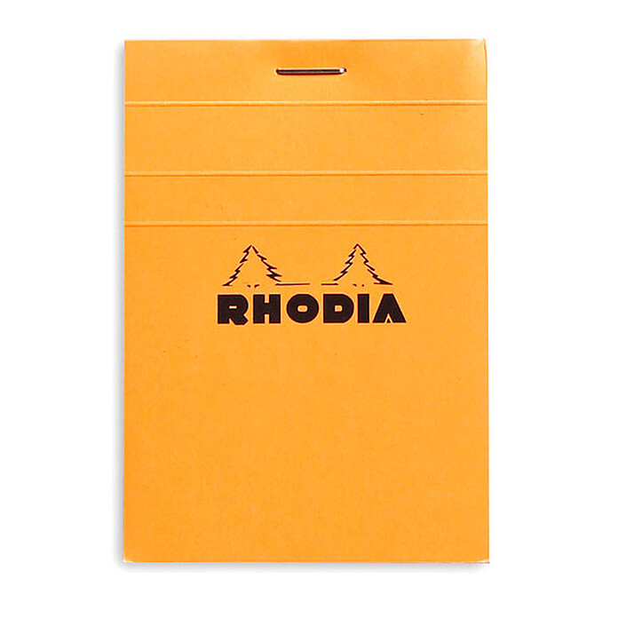 Acheter Rhodia Bloc N°11 Orange agrafé en-tête 7.4 x 10.5 cm petits carreaux 5 x 5 mm 80 pages (x5)