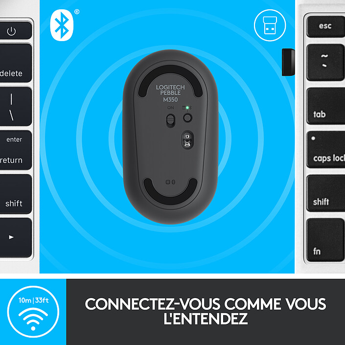 Logitech Pebble M350 (Graphite) pas cher