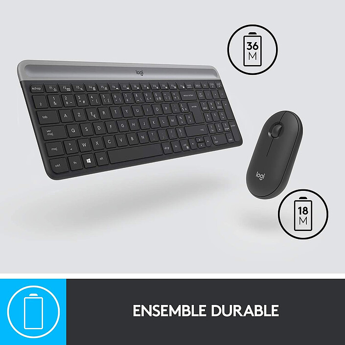 Logitech MK470 (Graphite) pas cher