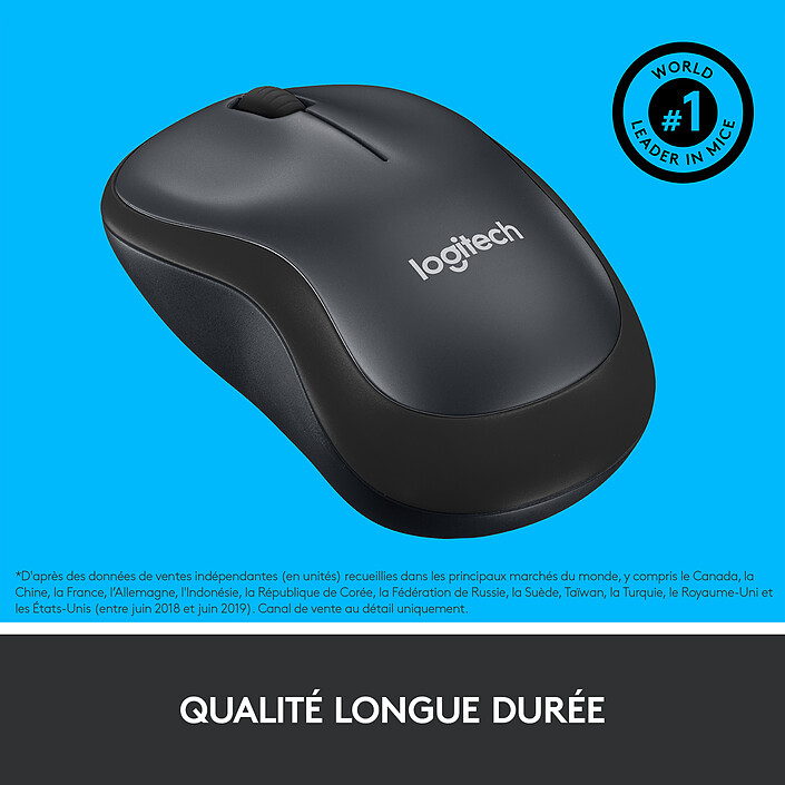 Logitech M220 Silent (Noir) (x5) pas cher