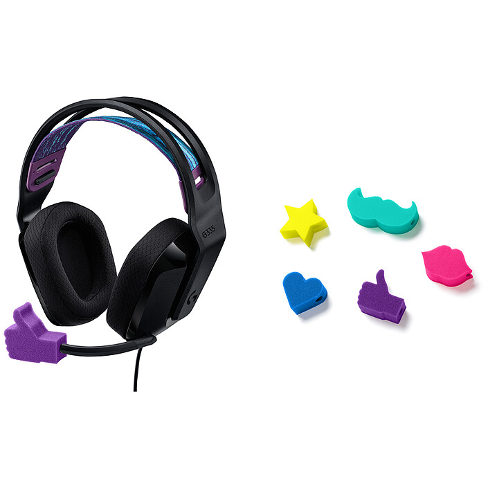 Logitech G G335 (Black) + Micro Covers