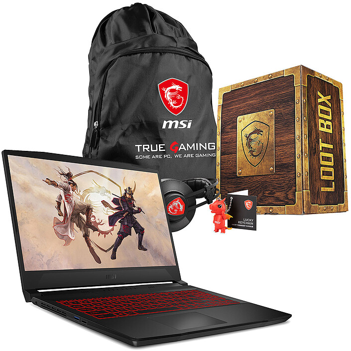 MSI GF66 Katana 11UC-213XFR + MSI Loot Box Pack L OFFERT !