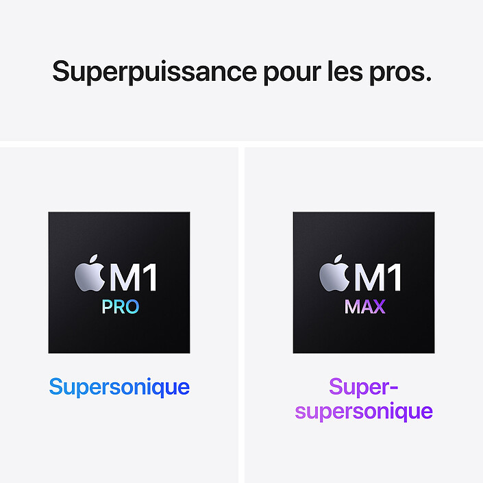 Apple MacBook Pro M1 Max (2021) 16" Gris sidéral 32Go/1To (MK1A3FN/A) · Reconditionné pas cher