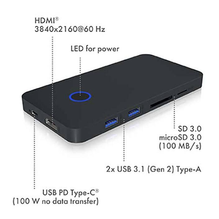 ICY BOX IB-DK2108M-C pas cher