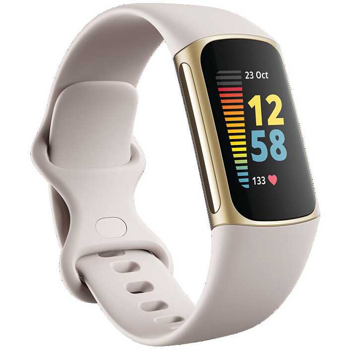 Fitbit Charge 5 Lunar White/Pale Gold