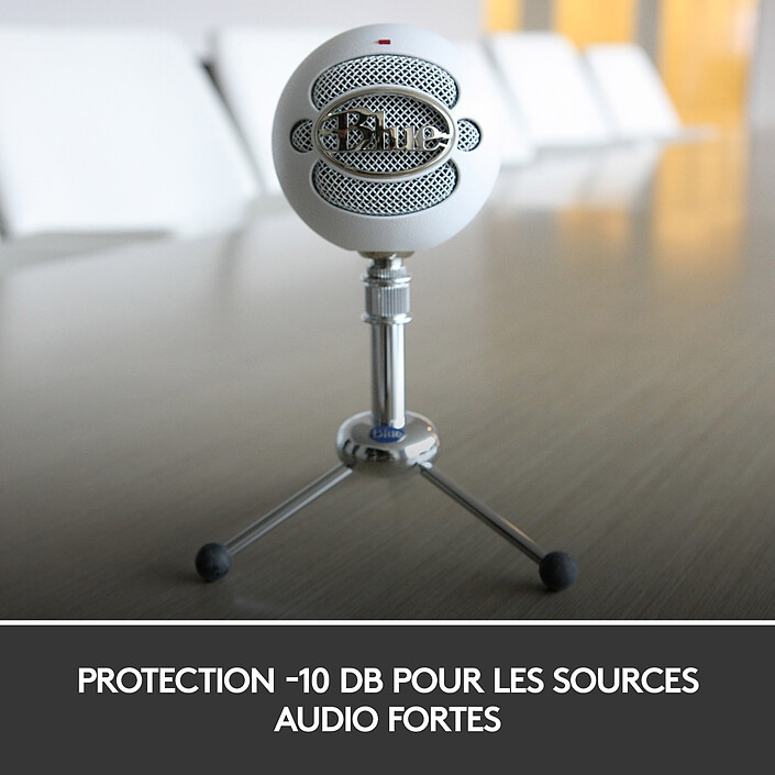 Microfoni blu Palla di neve bianca economico