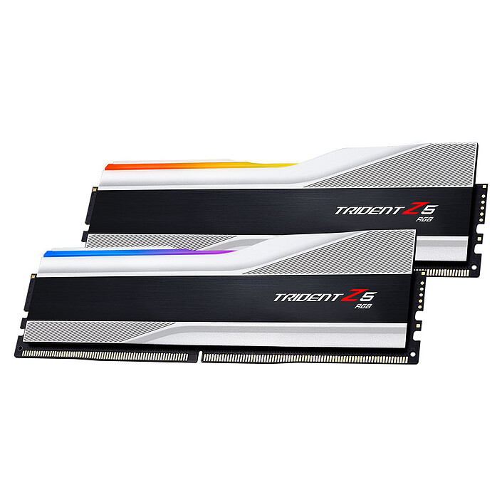 G.Skill Trident Z5 RGB 32 Go (2 x 16 Go) DDR5 6000 MHz CL36 - Argent (F5-6000U3636E16GX2-TZ5RS)