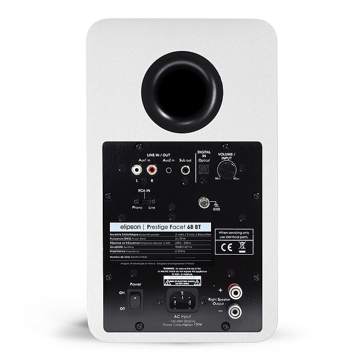 Acheter Muse MT-105 B + Elipson Prestige Facet 6B BT Blanc