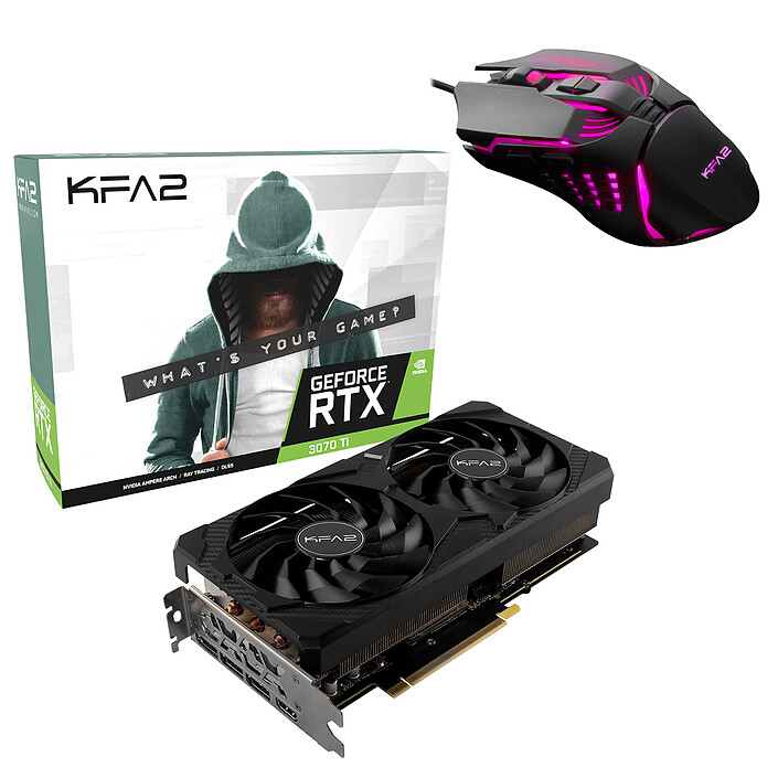KFA2 GeForce RTX 3070 Ti (1-Click OC) LHR + KFA2 Gaming Slider 02