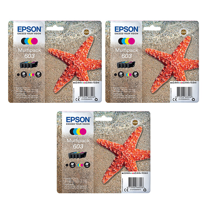 Epson Starfish 603 4 colours x3