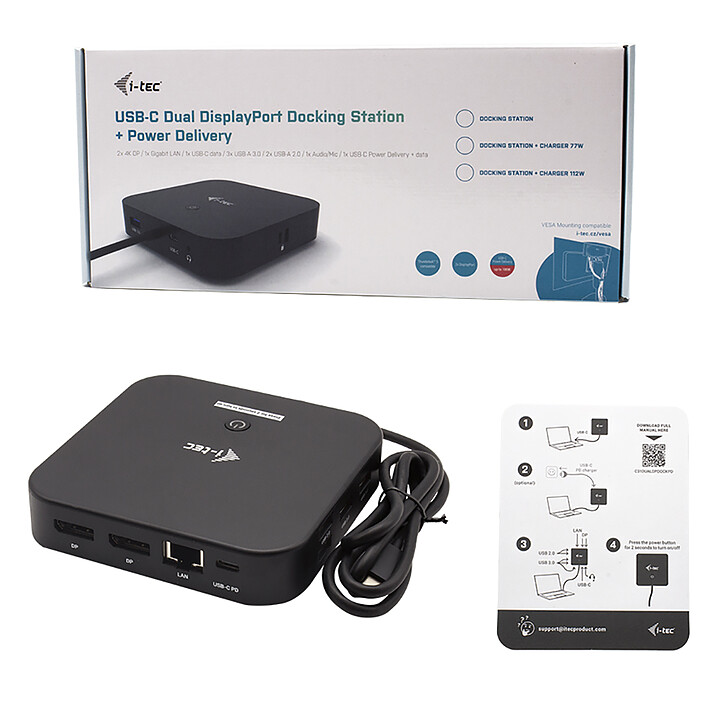 i-tec USB-C Dual Display DS + Power Delivery 100W economico