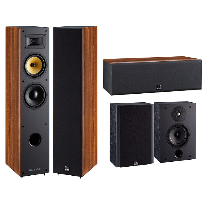 Davis Acoustics Pack Mani MK2 5.0 Noyer Américain