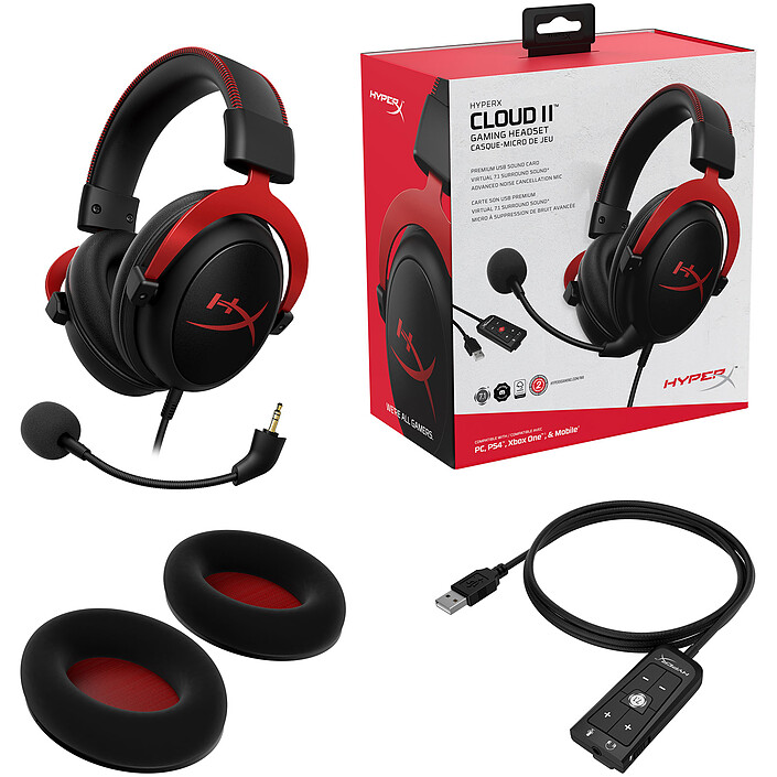 HyperX Cloud II (rouge) pas cher