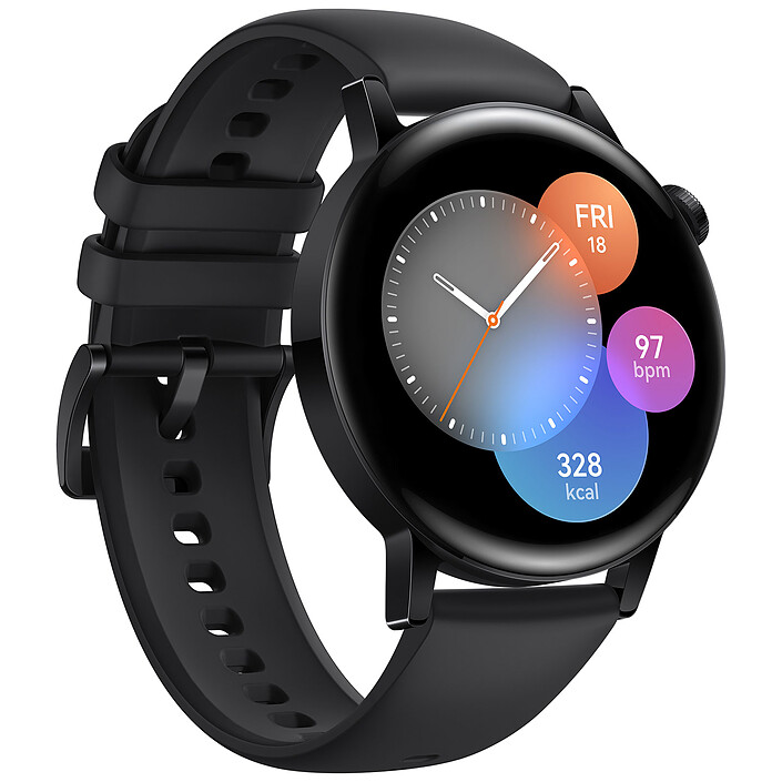 Avis Huawei Watch GT 3 Active (42 mm / Fluoroélastomère / Noir)