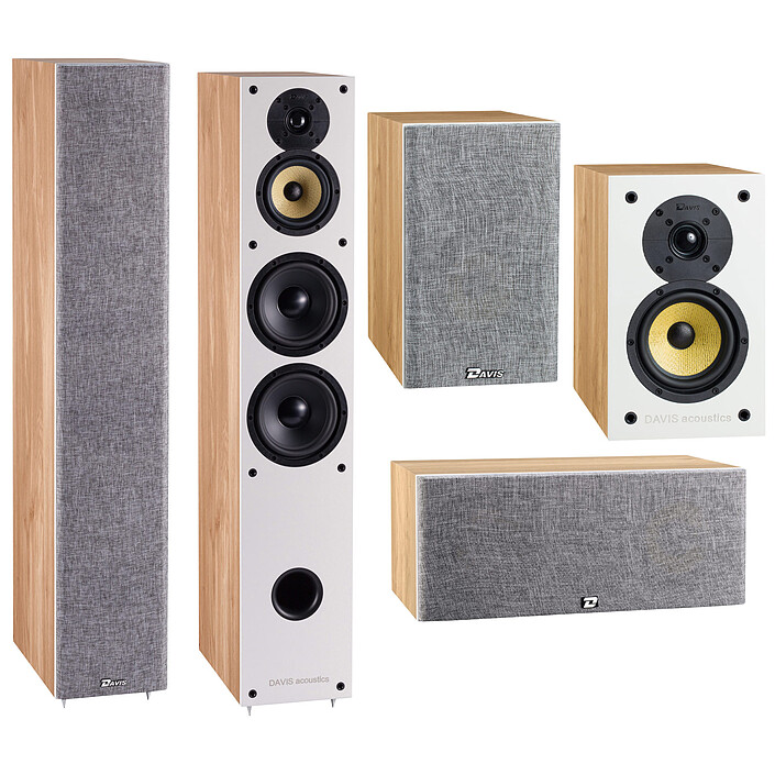 Davis Acoustics Pack Balthus 70 5.0 Chêne Clair
