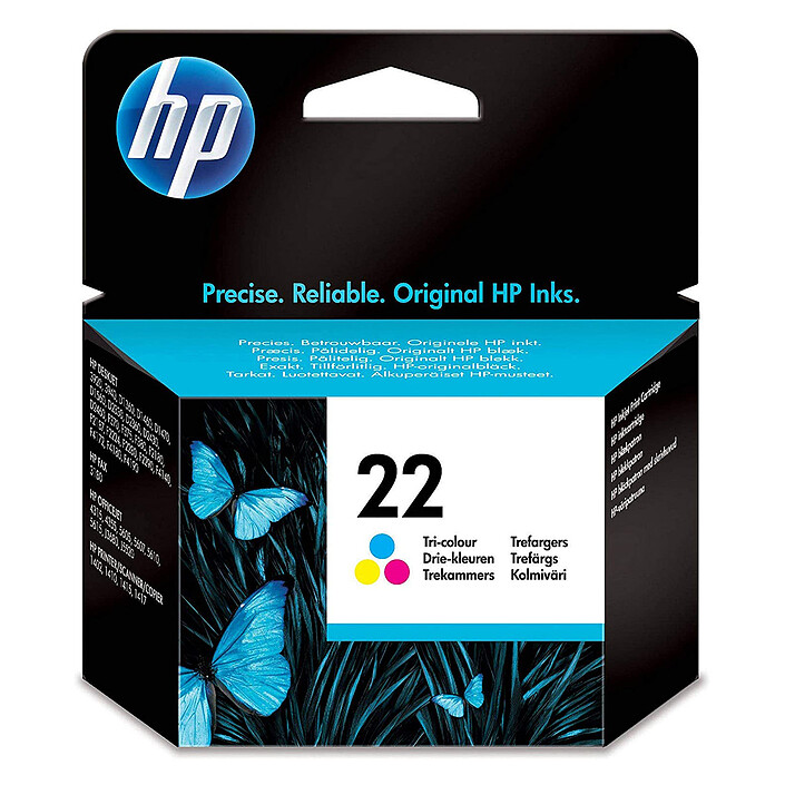 HP 22 (C9352AE) - Cyan, Magenta et Jaune