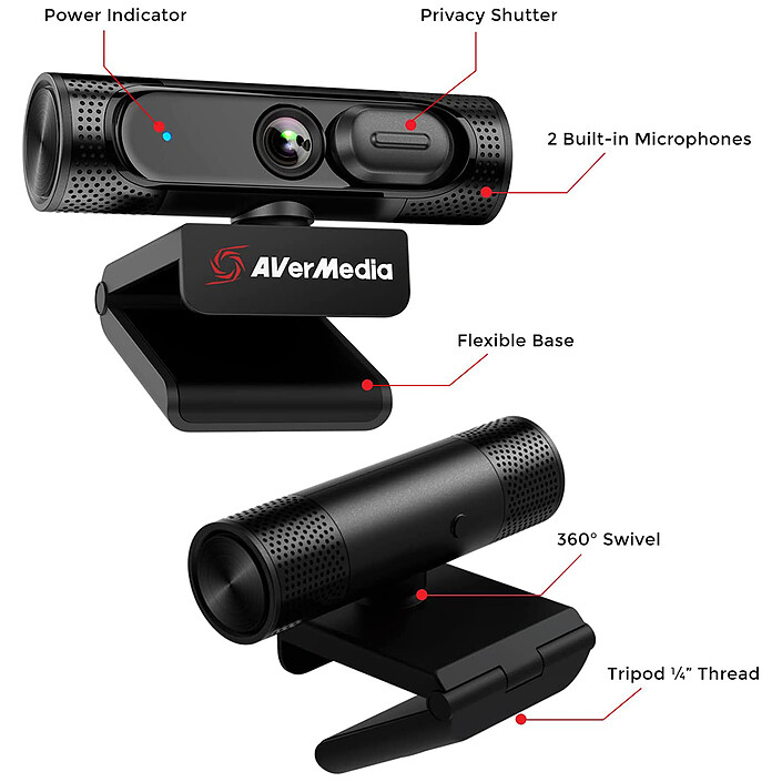 Review AVerMedia 1080p60 Wide Angle Webcam (PW315)