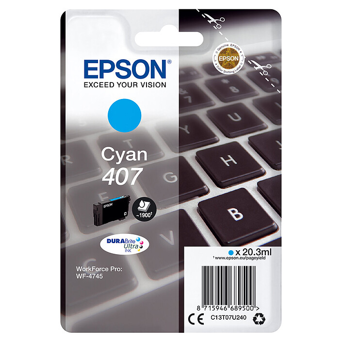 Epson Keyboard 407 Cyan