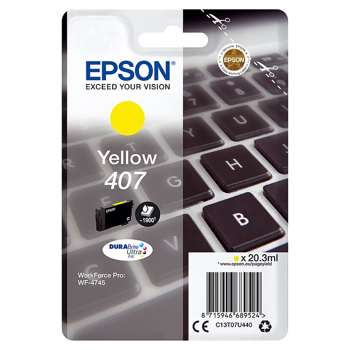 Epson Keyboard 407 Yellow