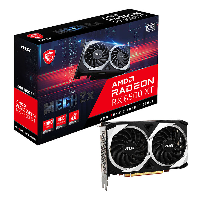 MSI Radeon RX 6500 XT MECH 2X 4G OC