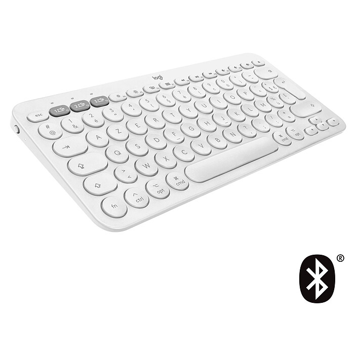 Logitech K380 Multi-Device Bluetooth Keyboard for Mac (Blanc)