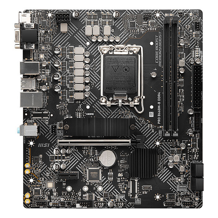 Nota MSI PRO B660M-B DDR4