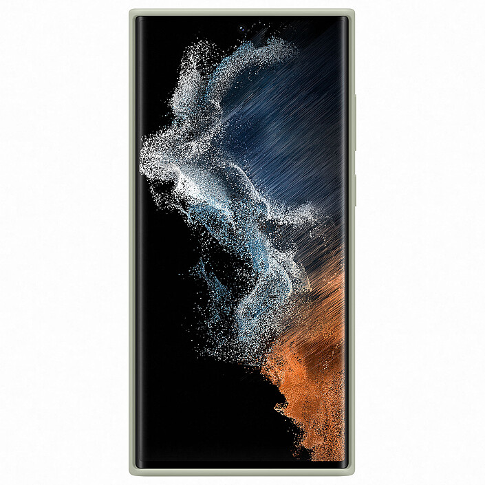 Acheter Samsung Coque Silicone Vert Olive Galaxy S22 Ultra