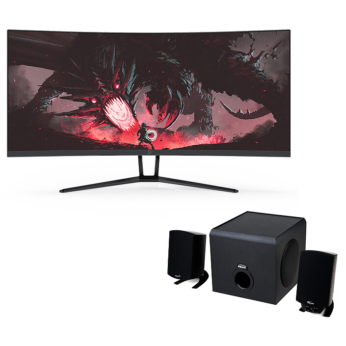 Fox Spirit 34" LED - PGM340 + Klipsch ProMedia 2.1 BT