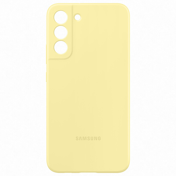Samsung Coque Silicone Jaune Galaxy S22+