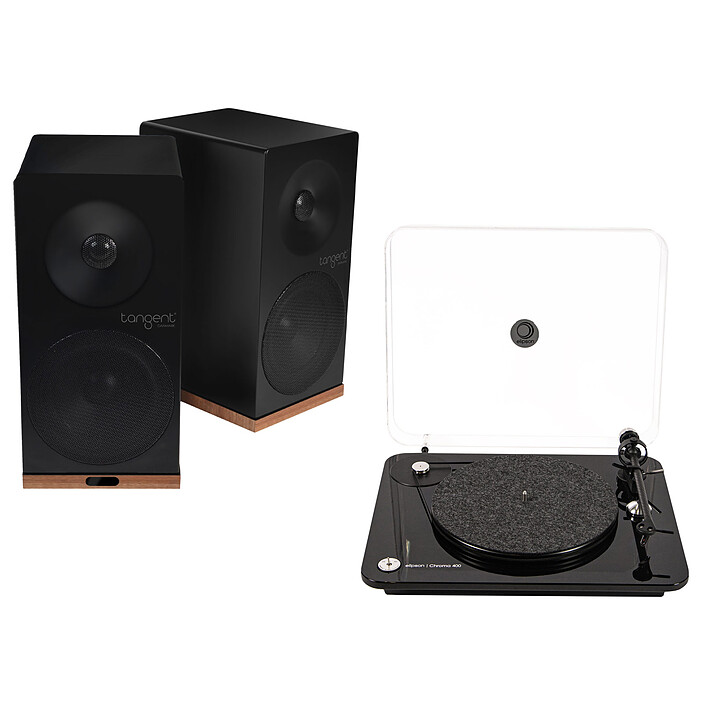 Elipson Chroma 400 Noir + Tangent Spectrum X5 BT Phono Noir