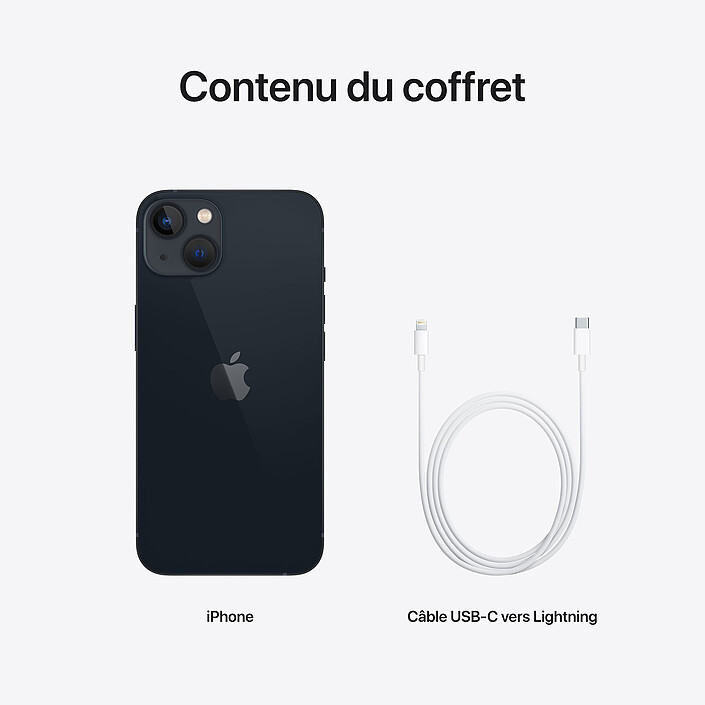Apple iPhone 13 128 Go Minuit · Reconditionné pas cher