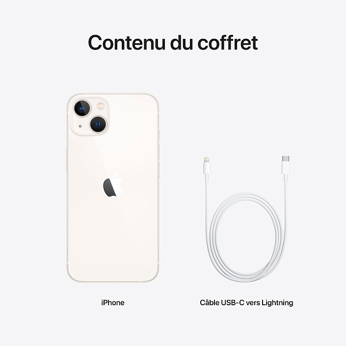 Apple iPhone 13 128 Go Lumière Stellaire · Reconditionné pas cher