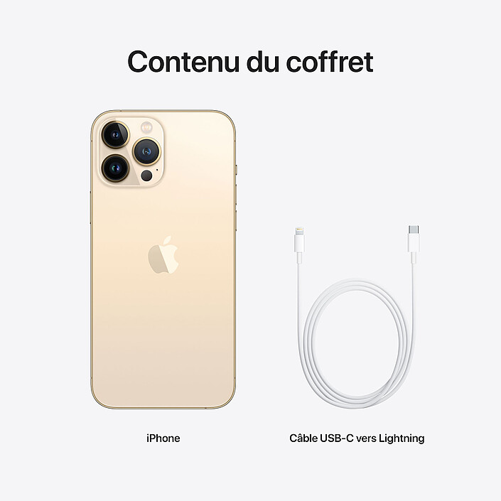 Apple iPhone 13 Pro Max 128 Go Or · Reconditionné pas cher
