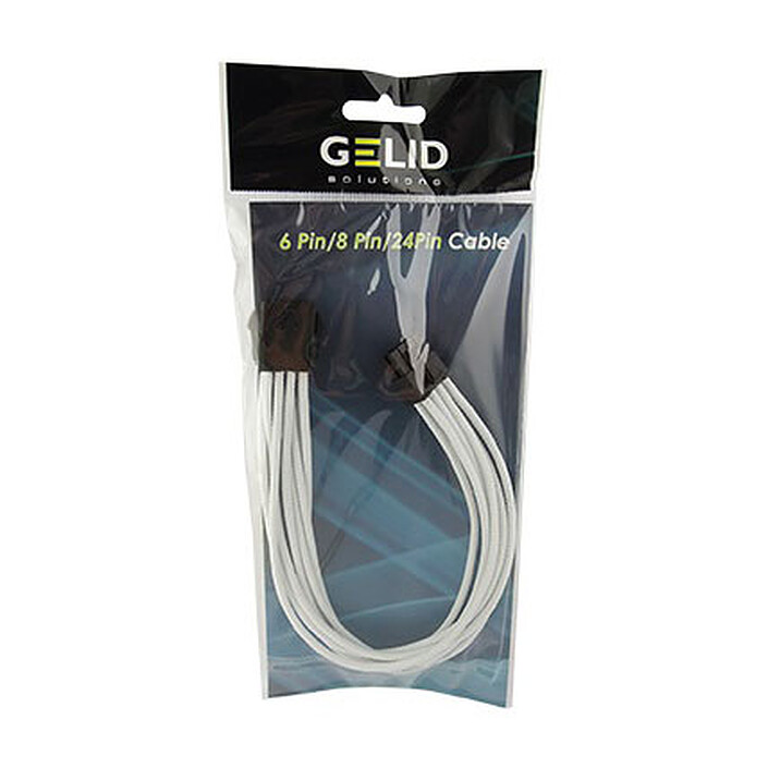 Avis Gelid Câble Tressé EPS 12V 8 broches 30 cm (Blanc)