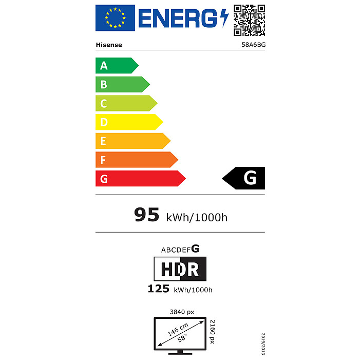 Buy Hisense 58A6BG