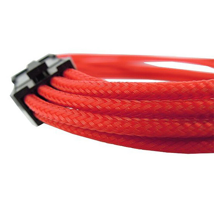 Cable PCIe trenzado de gelid 30 cm (rojo)