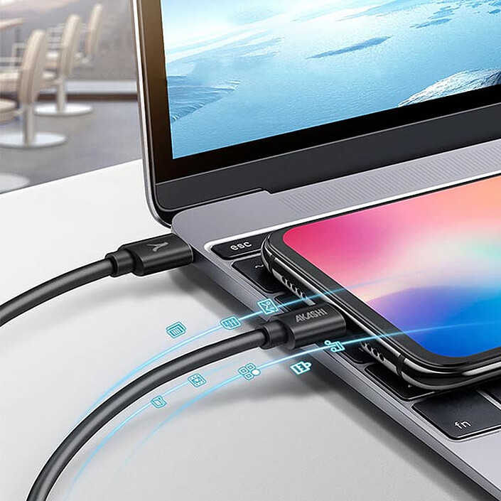 Acheter Akashi Câble Eco USB-C vers USB-C Noir (1 m)