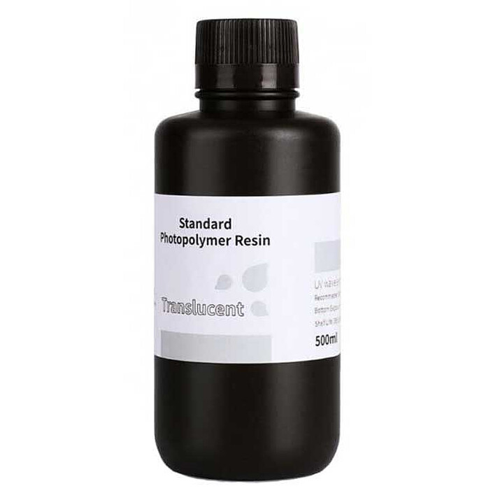 Elegoo Résine LCD Photopolymère Standard (500 g) - Translucide