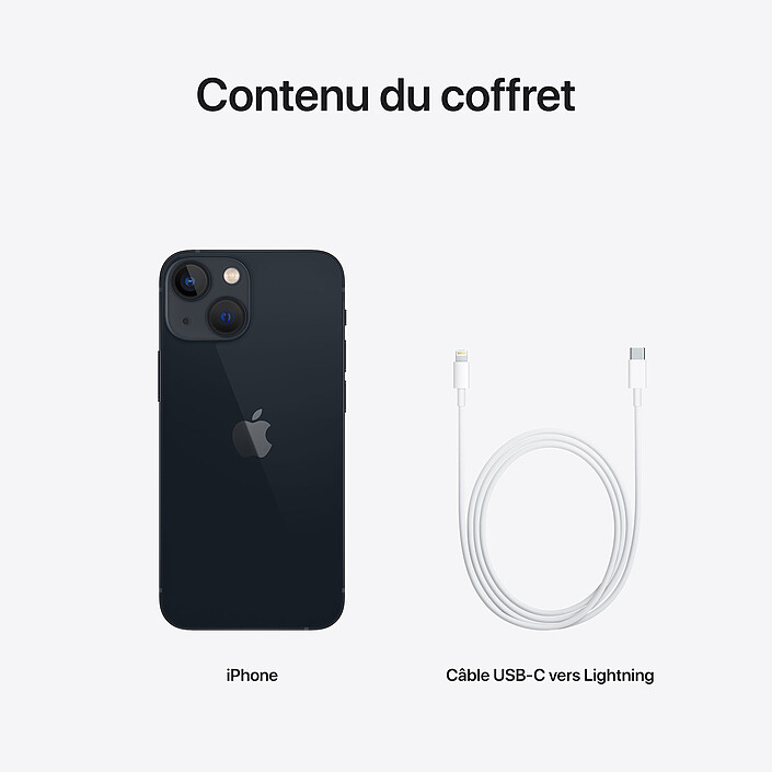 Apple iPhone 13 mini 256 Go Minuit · Reconditionné pas cher