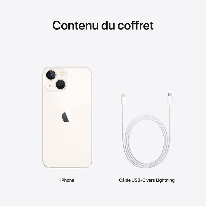 Apple iPhone 13 mini 256 Go Lumière Stellaire · Reconditionné pas cher