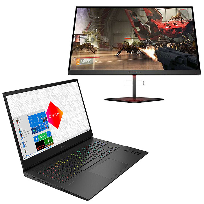 HP OMEN Laptop 17-ck0065nf + moniteur HP OMEN X 25F