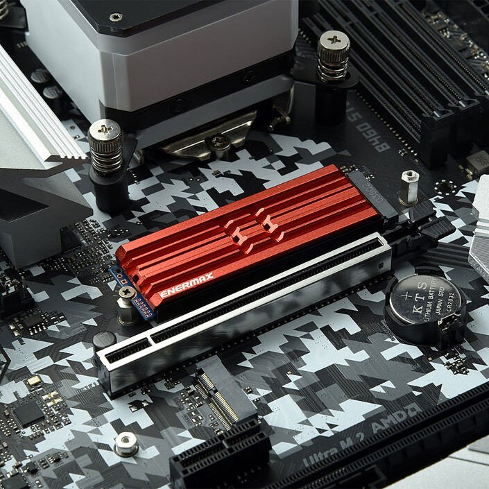 Opiniones sobre Disipador M.2 Enermax - Rojo (ESC001-R)