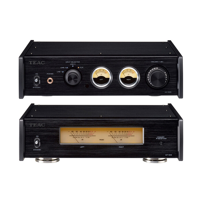 Teac AX-505 Noir + AP-505 Noir
