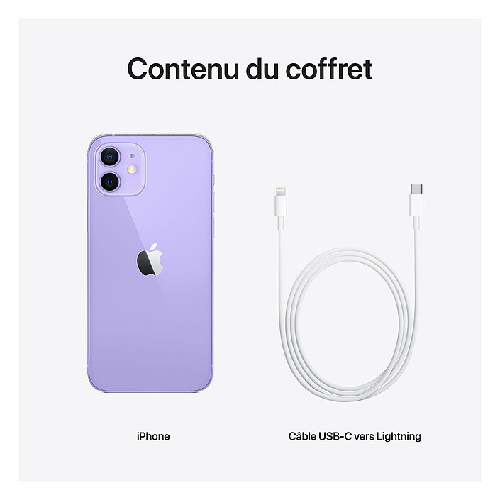Apple iPhone 12 128 Go Mauve pas cher