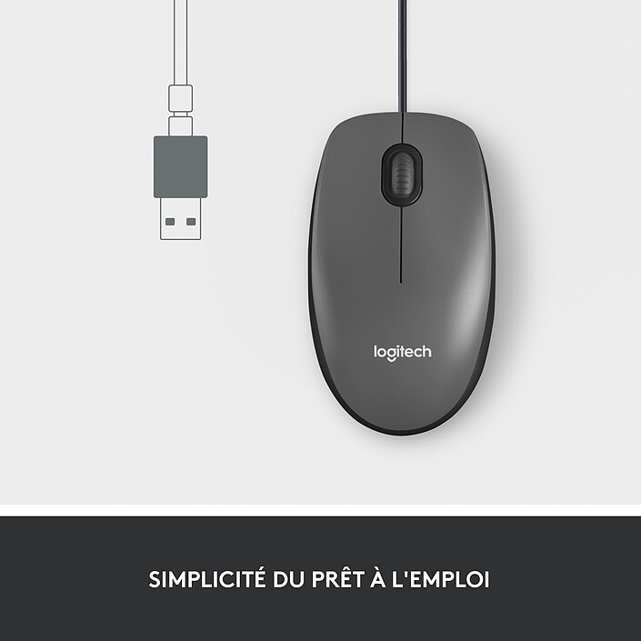 Avis Logitech Mouse M100 (Noir)