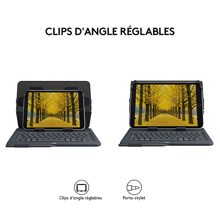 Avis Logitech Universal Folio Etui Tablette avec Clavier pour Tablette 9/10"