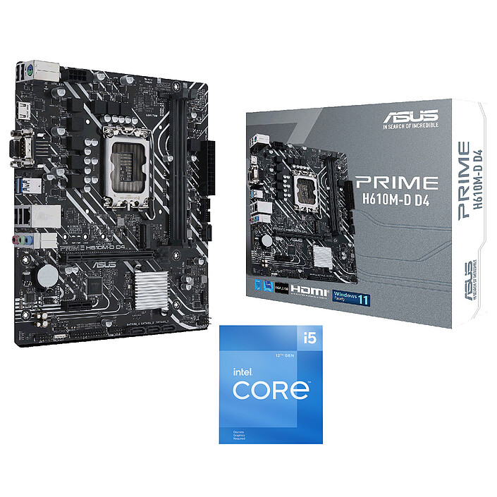 ASUS PRIME H610M-D D4 Core i5F PC Upgrade Bundle