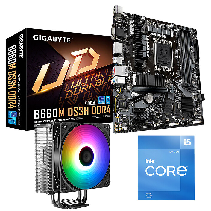 Kit Upgrade PC Intel Core i5-12400F Gigabyte B660M DS3H DDR4