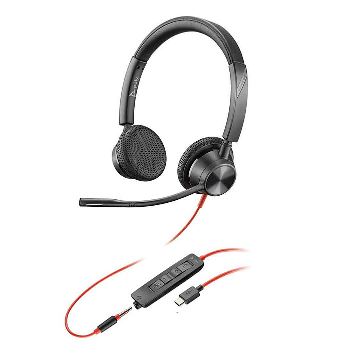 HP Poly Blackwire C3225 USB-C Stéréo Noir